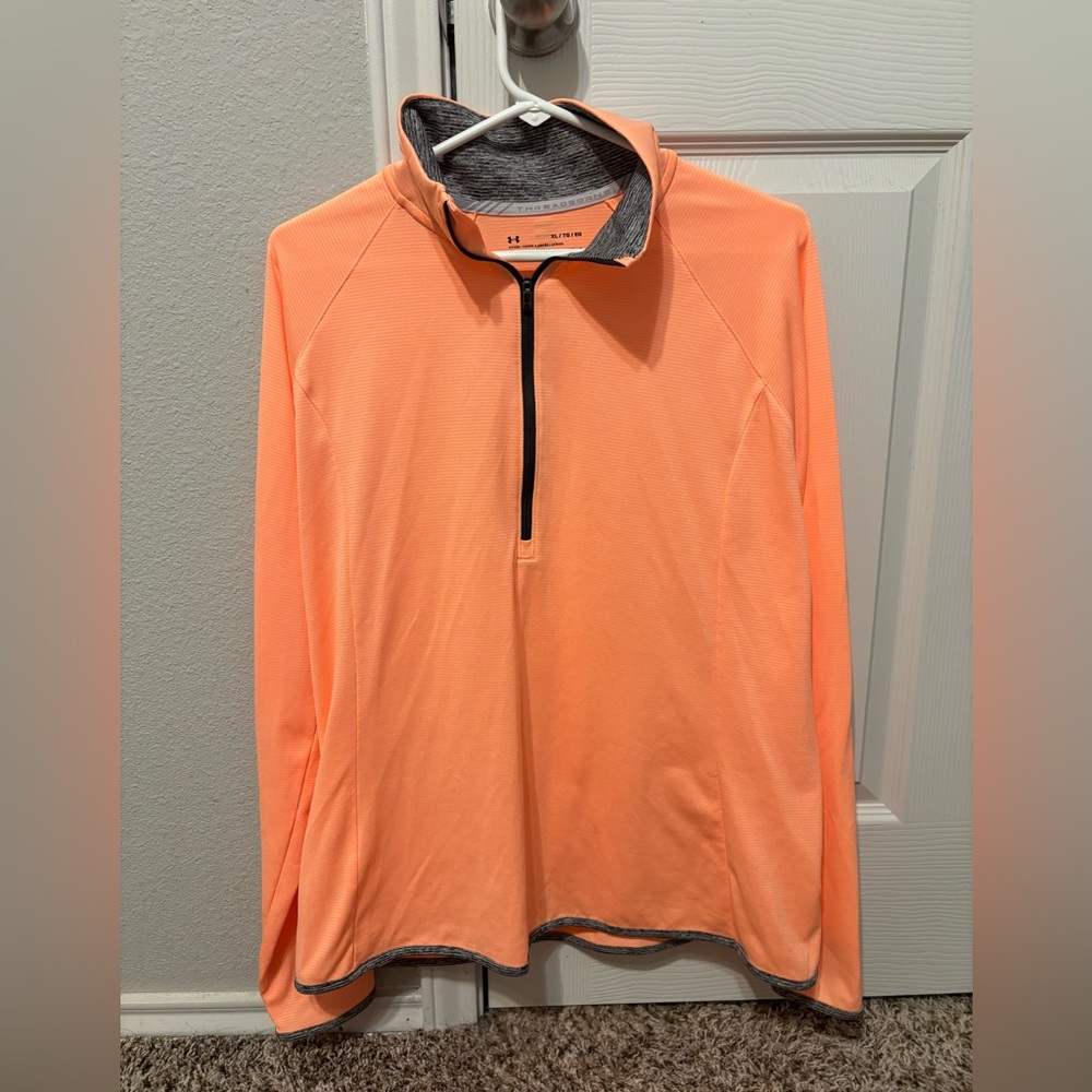 Under Armour Orange Quarter-Zip Pullover